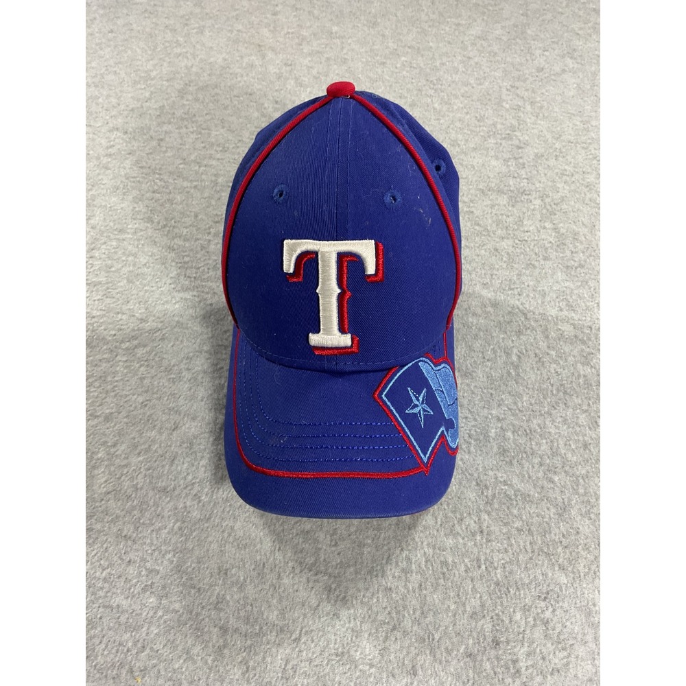 New Era 9FORTY Texas Rangers Youth Hat Royal Blue Adjustable Baseball Cap MLB